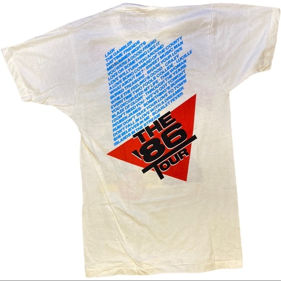 Vintage Kenny Rodger 86’ Tour Single Stitched T-Shirt - Picture 3 of 10